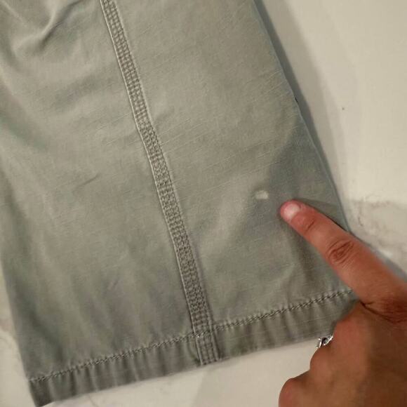 Eddie Bauer Blakely Fit Cropped Cargo Capri Utility Pants Women's 8 Sage Green - Picture 9 of 10